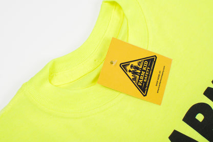 'Farm Hand' Safety Yellow Youth Tee