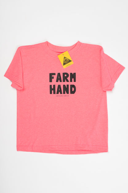 Farm Hand' Safety Pink Youth Tee