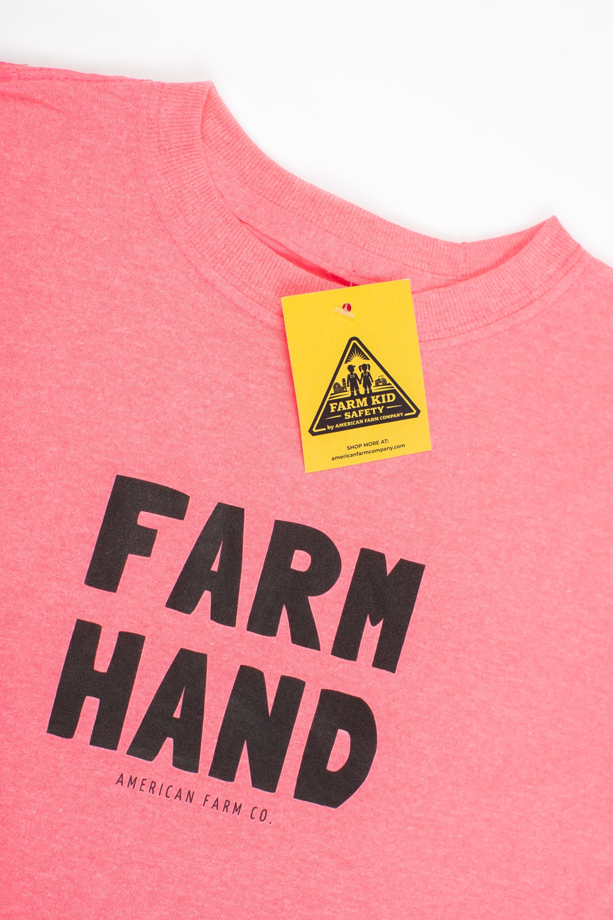 Farm Hand' Safety Pink Youth Tee