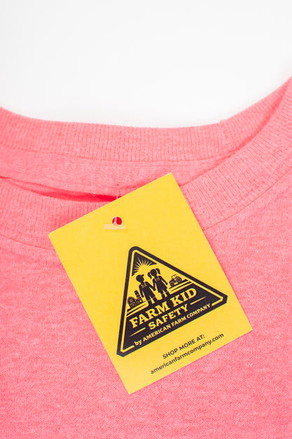 Farm Hand' Safety Pink Youth Tee