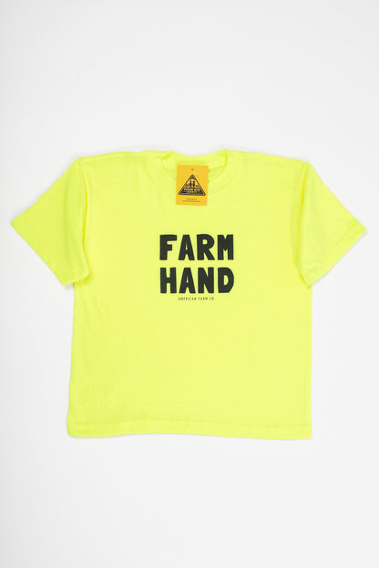 'Farm Hand' Safety Yellow Youth Tee