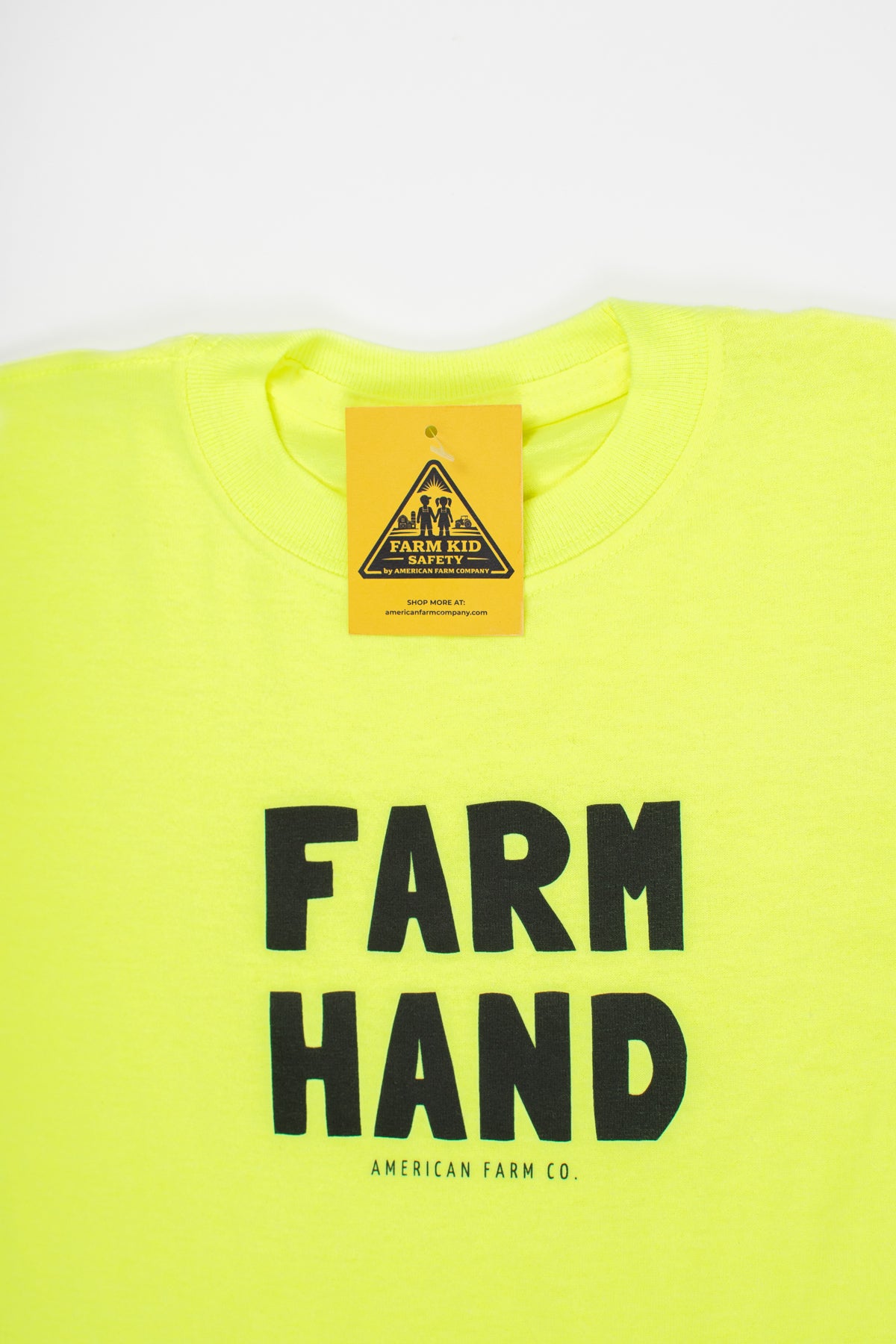 'Farm Hand' Safety Yellow Youth Tee