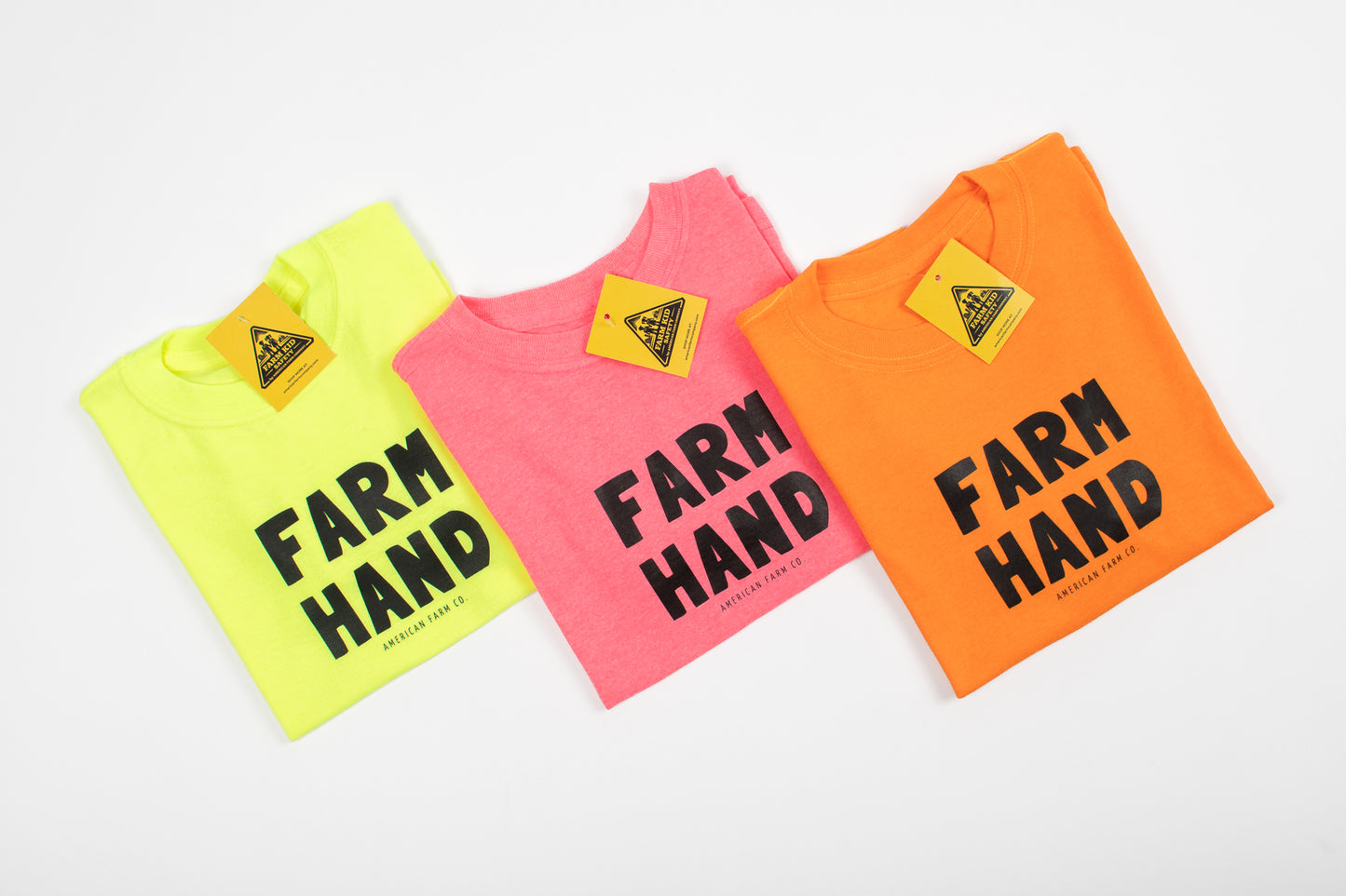 'Farm Hand' Safety Yellow Youth Tee