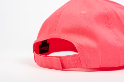 'Farm Kid Safety' Embroidered Neon Pink Youth Hat