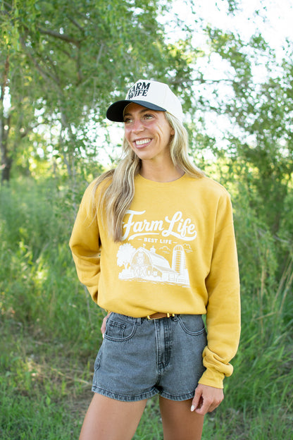 'Farm Life - Best Life' Crewneck