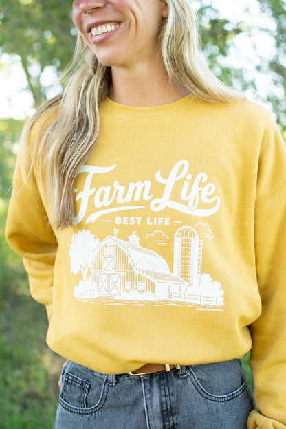 'Farm Life - Best Life' Crewneck