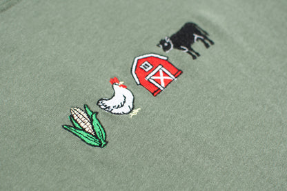 Farm Life Embroidered T-Shirt