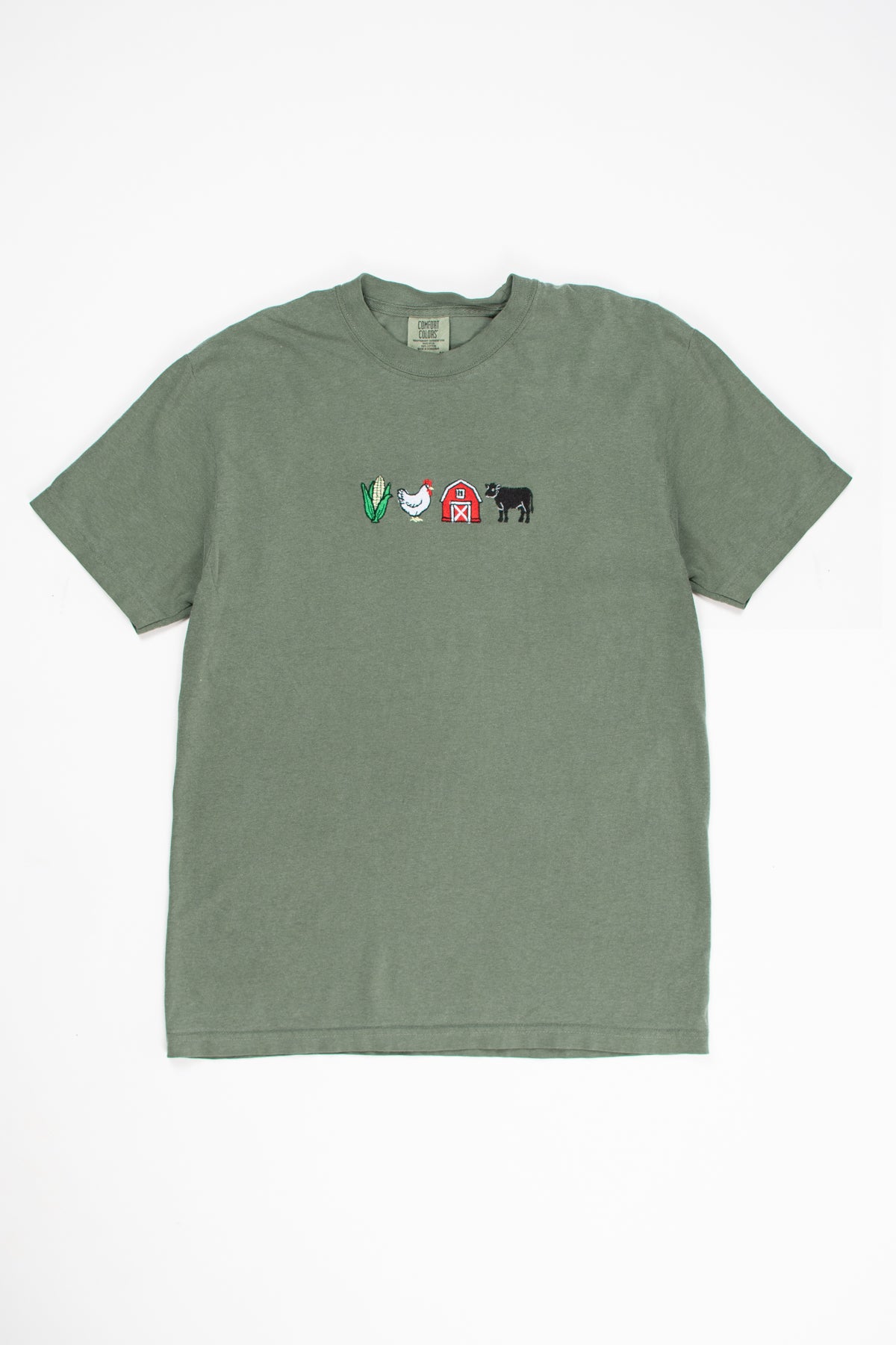 Farm Life Embroidered T-Shirt