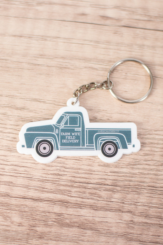 'Farm Wife Field Delivery' Keychain