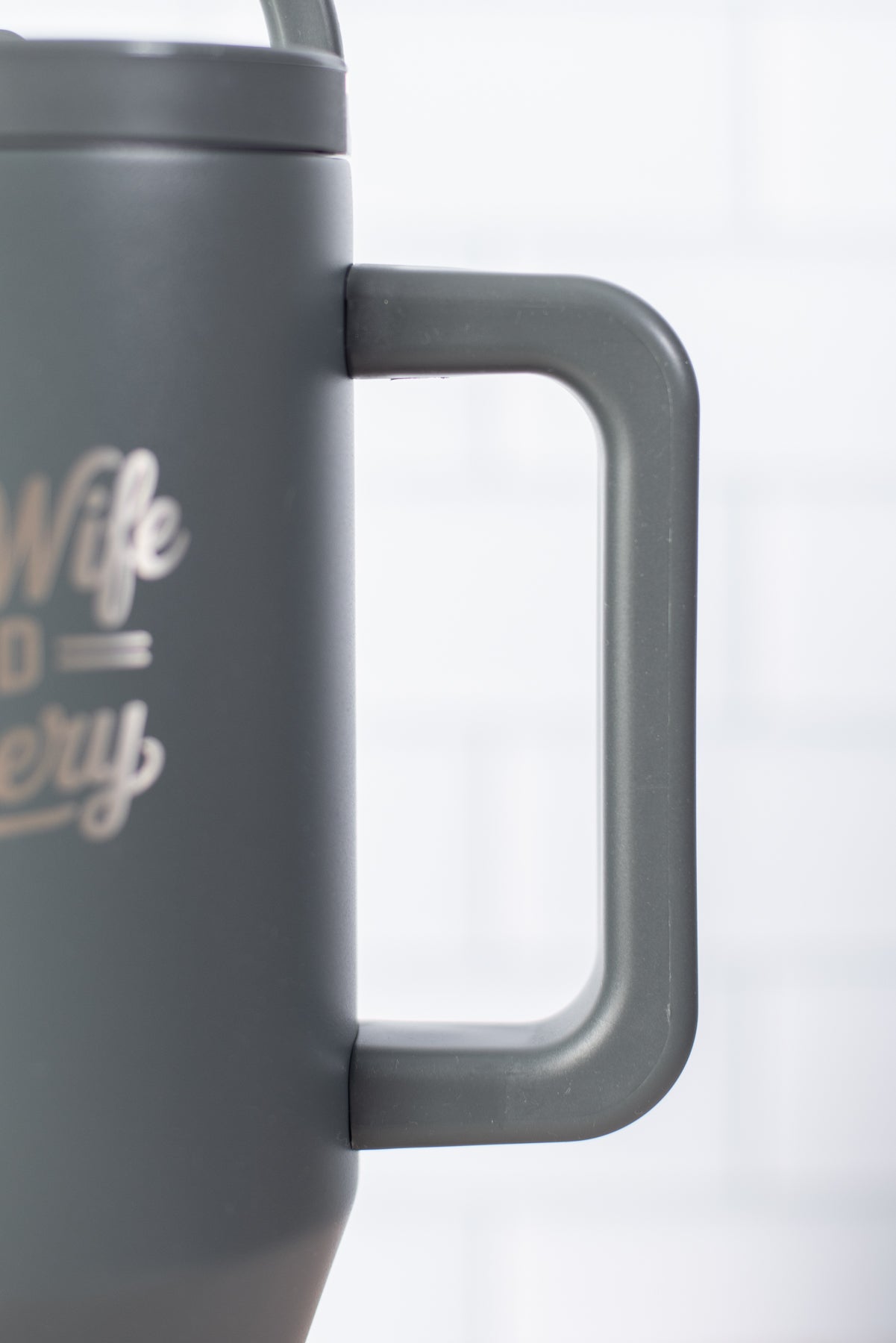 'Farm Wife Field Delivery' 40oz Water Tank Tumbler - Charcoal