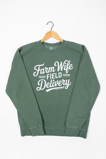 'Farm Wife Field Delivery' Crewneck