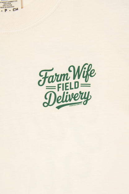 'Farm Wife Field Delivery' Tee - 2 sided