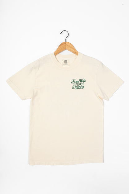 'Farm Wife Field Delivery' Tee - 2 sided