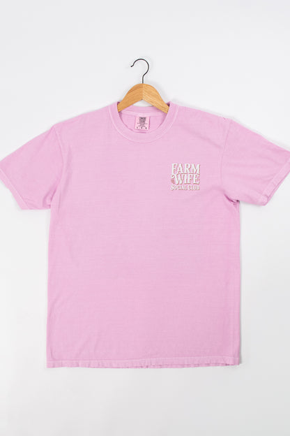 'Farm Wife Social Club' Purple Tee