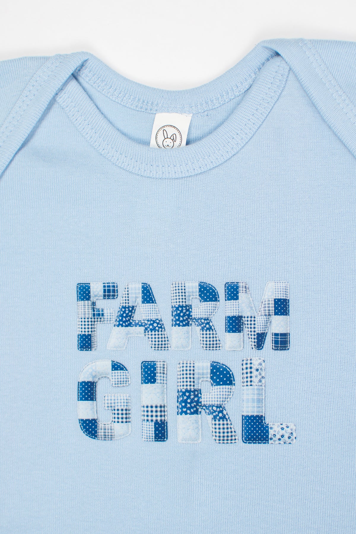 'Farm Girl' Blue Onesie