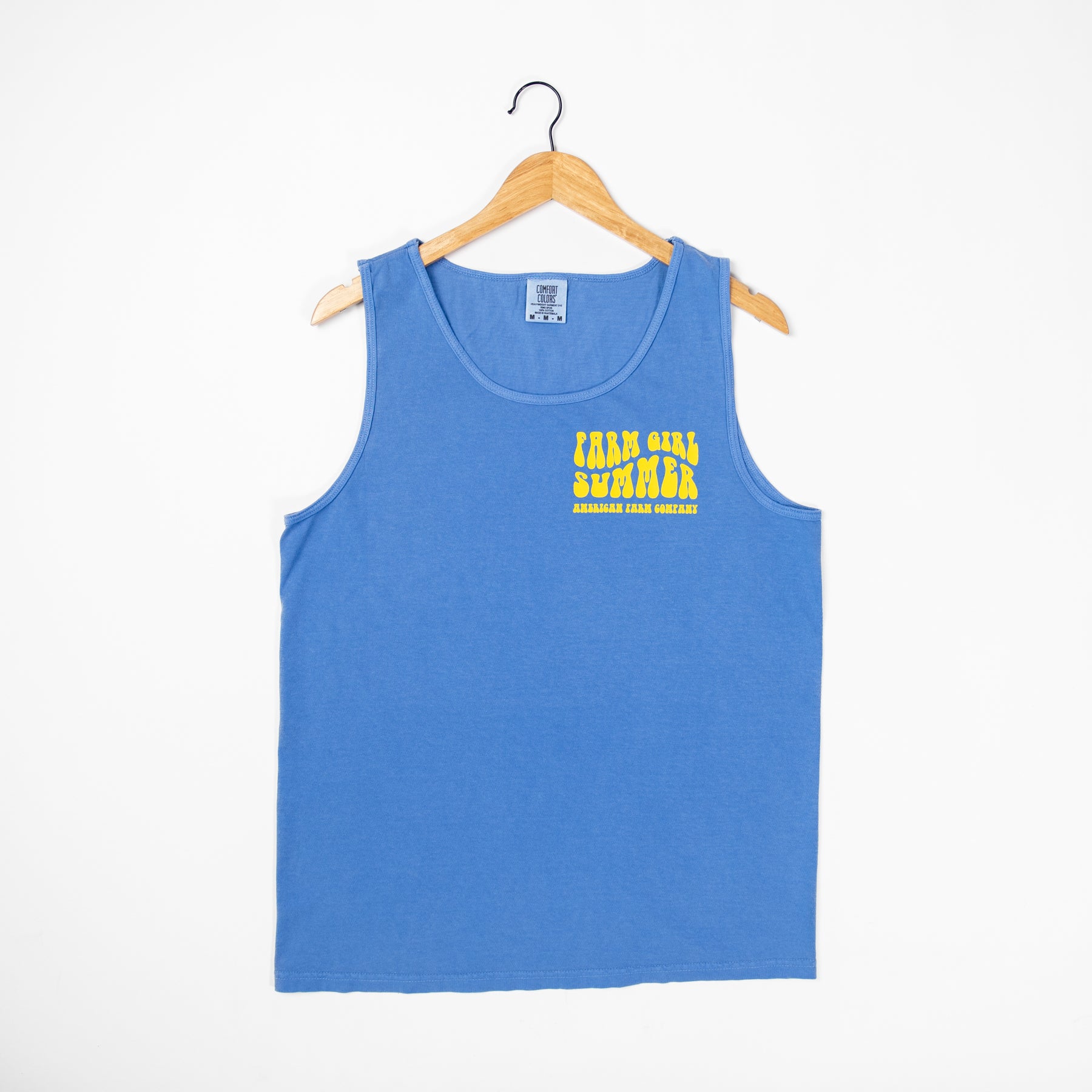 'Farm Girl Summer' Blue Tank Top - American Farm Company