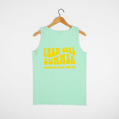 ‘Farm Girl Summer’ Mint Tank Top - American Farm Company