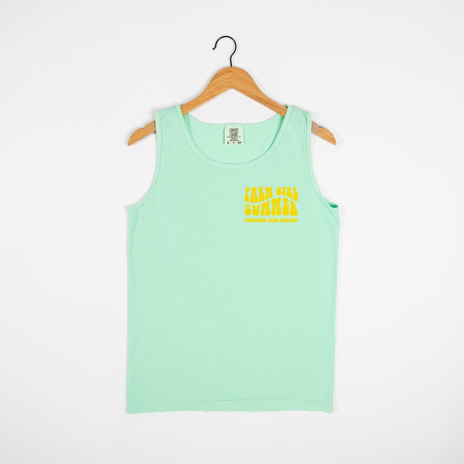 ‘Farm Girl Summer’ Mint Tank Top - American Farm Company