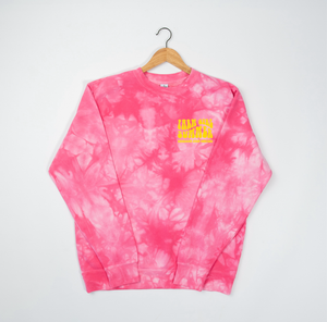 'Farm Girl Summer' Tie-Dye Pink Crewneck