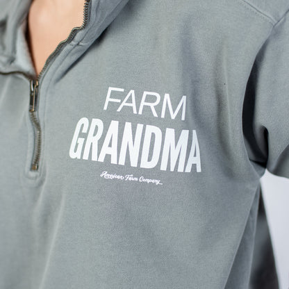 'Farm Grandma' Grey 1/4 Zip - American Farm Company