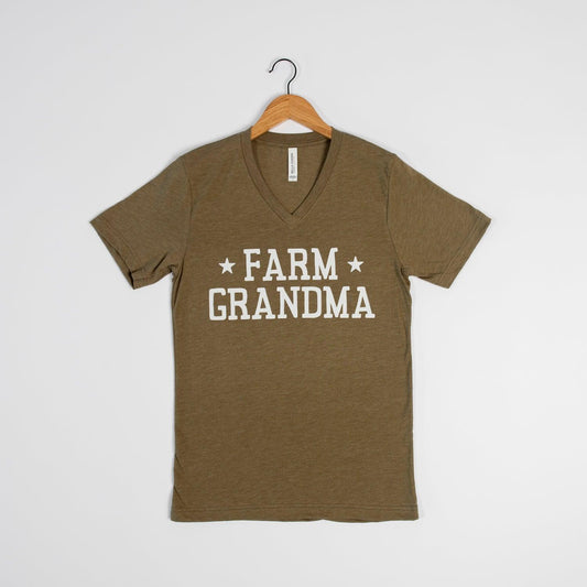 Farm Grandma V- Neck Tee - American Farm Company