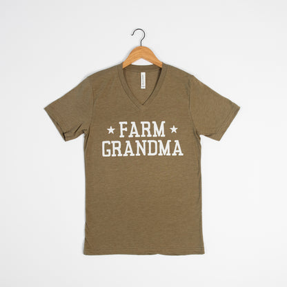 'Farm Grandma' V-Neck Tee