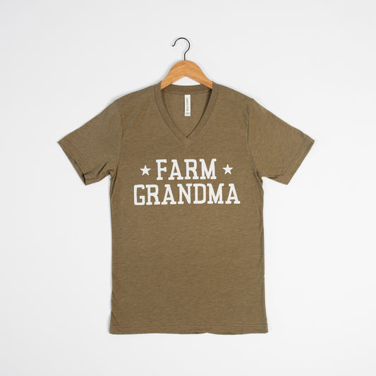 'Farm Grandma' V-Neck Tee