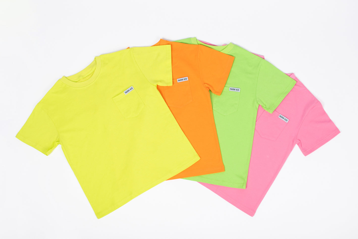 Bright Orange 'Farm Kid' Cotton Toddler/Youth Pocket Tee