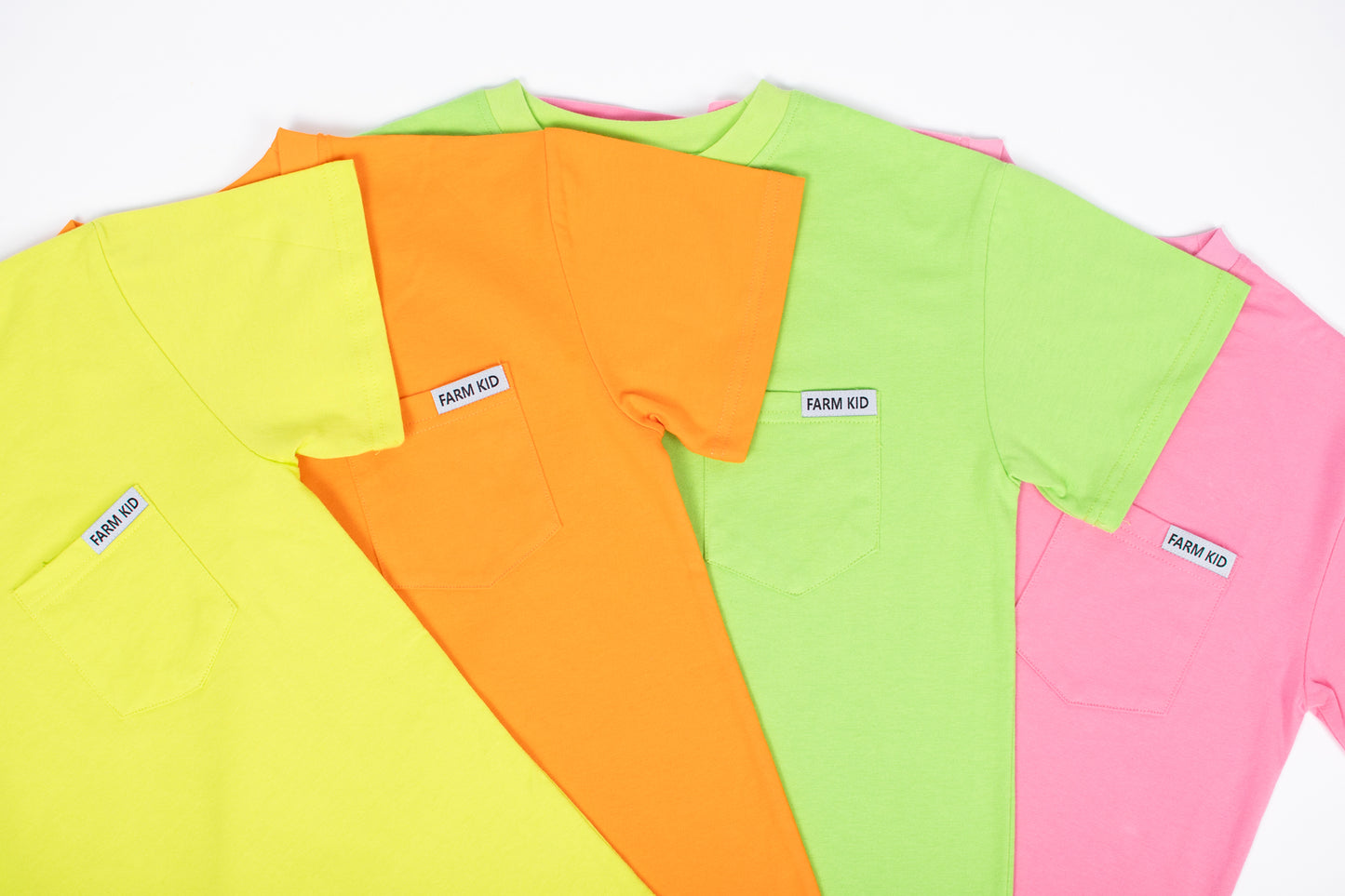 Bright Orange 'Farm Kid' Cotton Toddler/Youth Pocket Tee