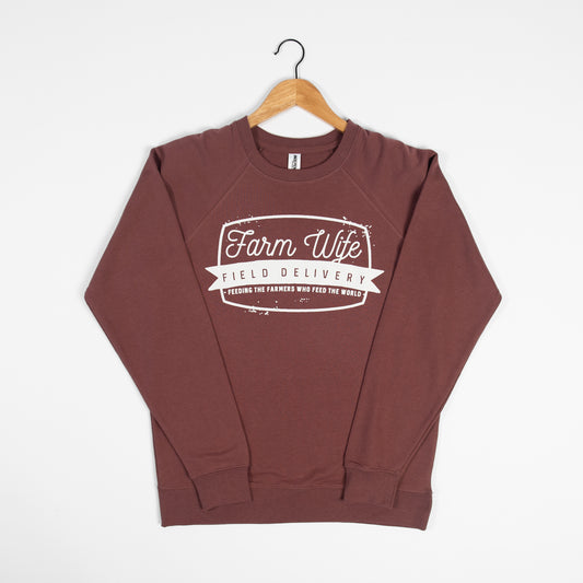 Farm Wife Field Delivery Lightweight Crewneck