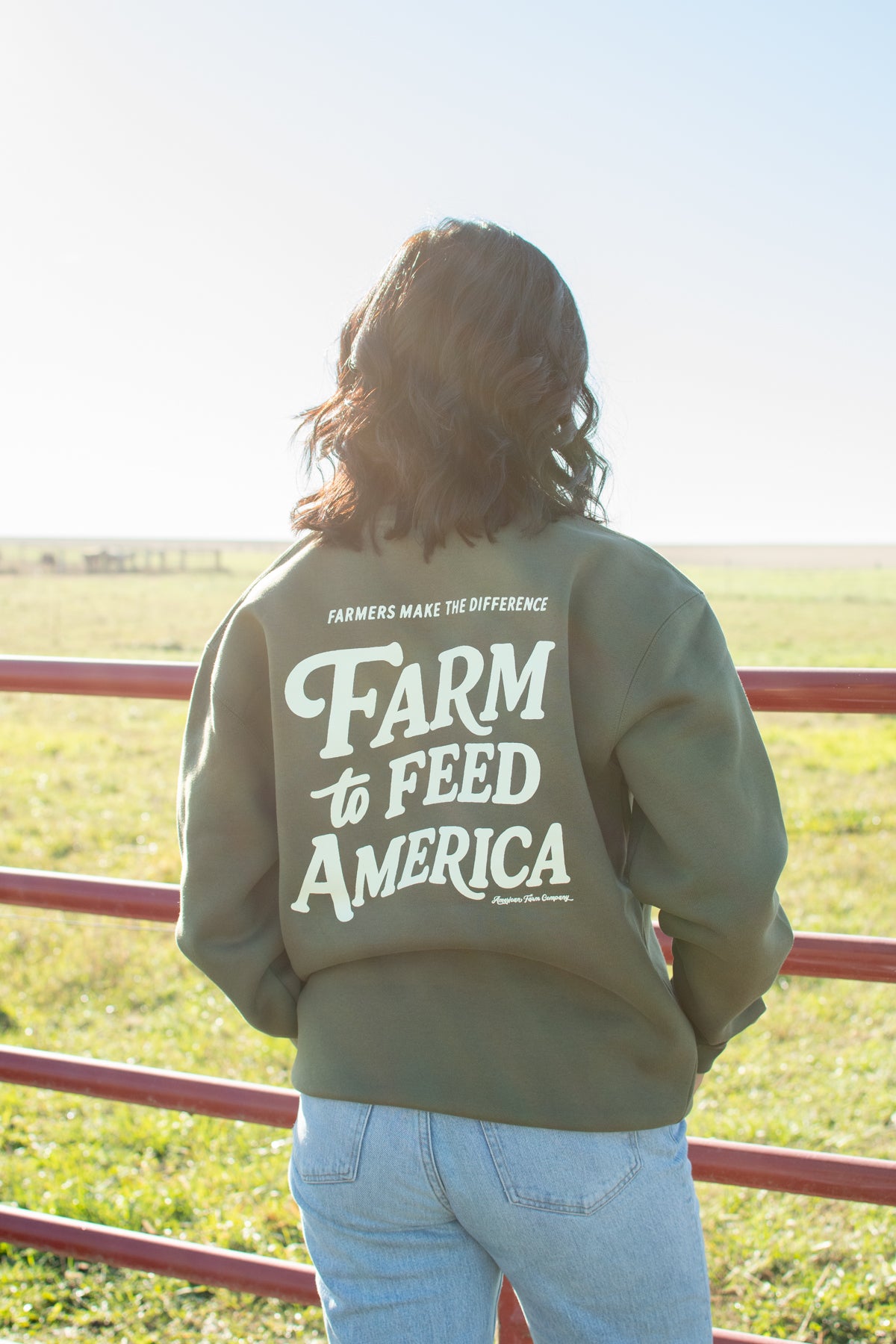 'Farm to Feed America' Crewneck