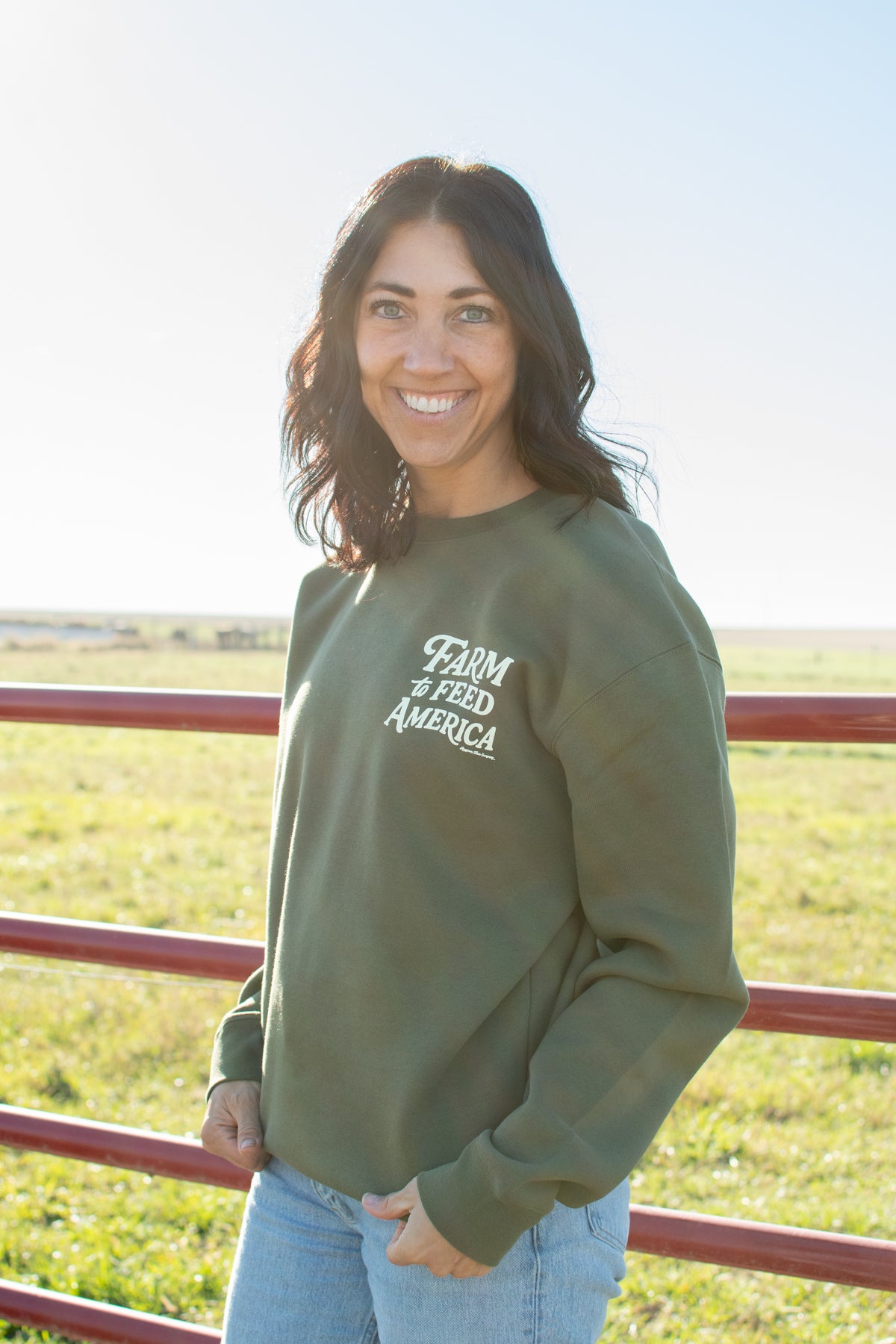 'Farm to Feed America' Crewneck