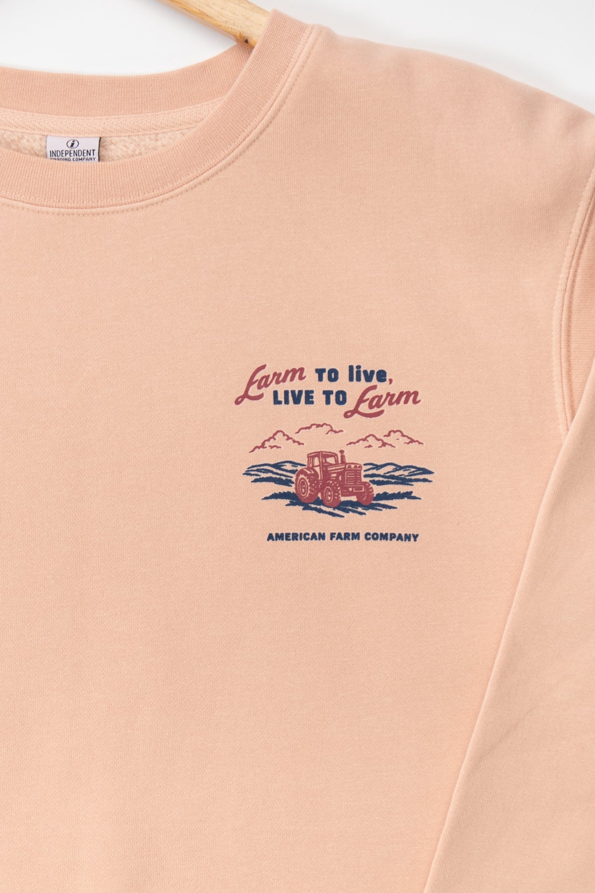 'Farm to Live, Live to Farm' Crewneck