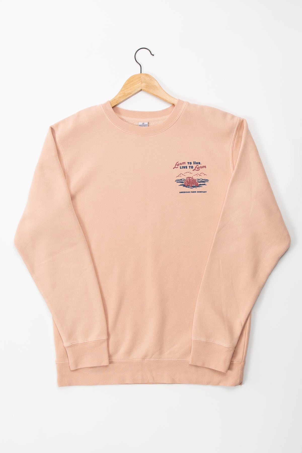 'Farm to Live, Live to Farm' Crewneck