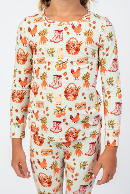 Farmer's Market Toddler/Youth Bamboo Pajama Set