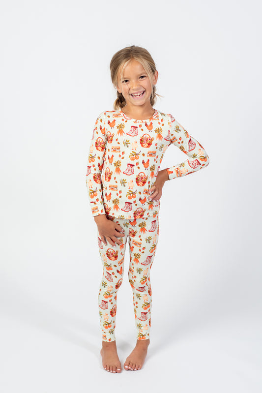 Farmer's Market Toddler/Youth Bamboo Pajama Set