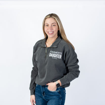 'Farmer's Daughter' Charcoal 1/4 Zip - American Farm Company
