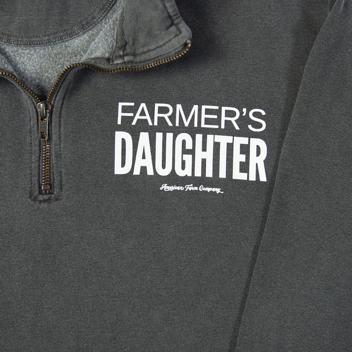 'Farmer's Daughter' Charcoal 1/4 Zip - American Farm Company