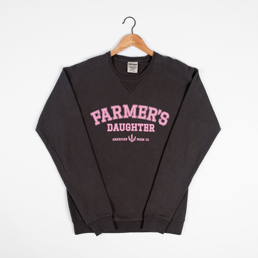 Farmer's Daughter Charcoal Crewneck