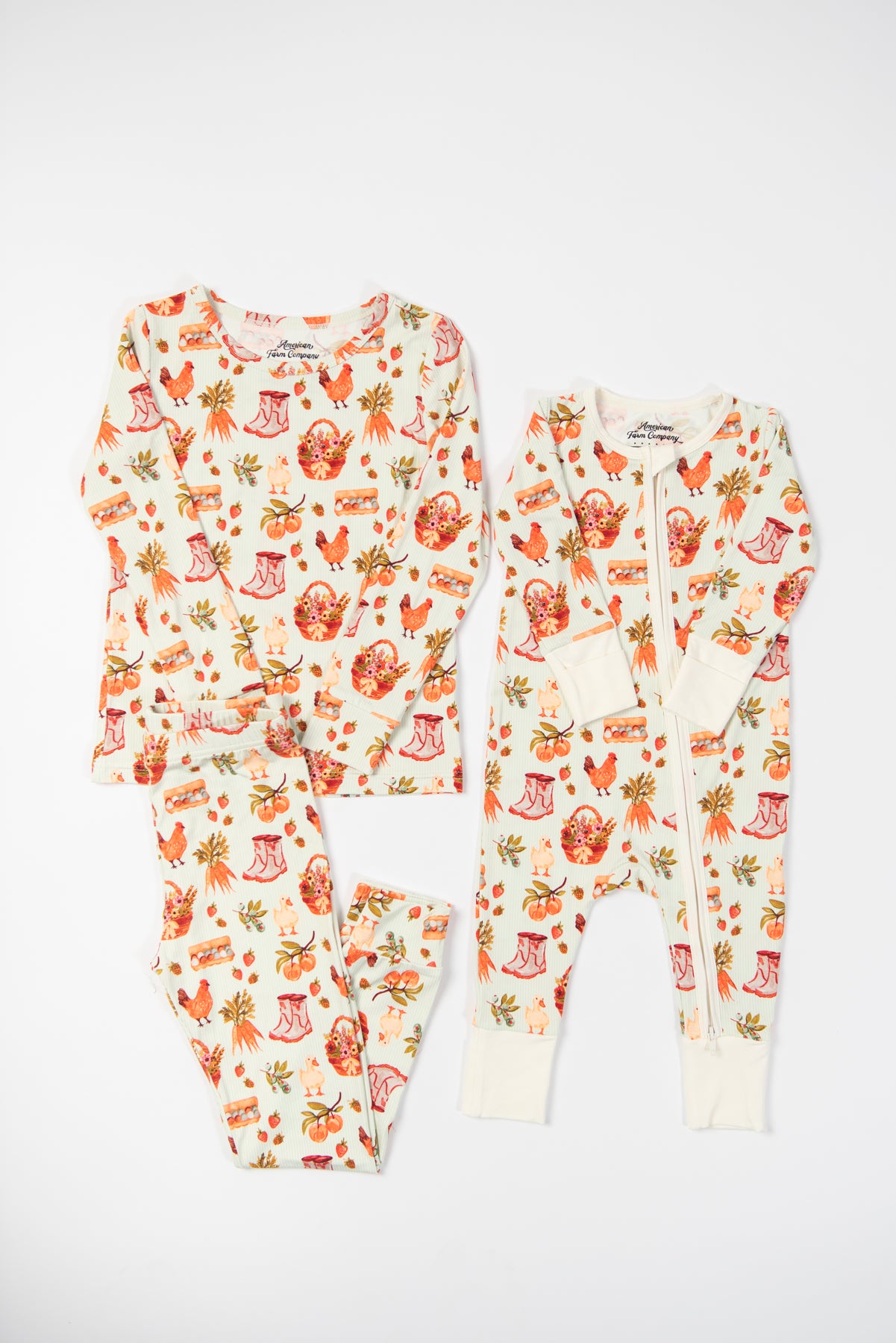 Farmer's Market Toddler/Youth Bamboo Pajama Set