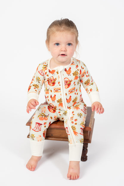 Farmer's Market Bamboo Baby Zippy