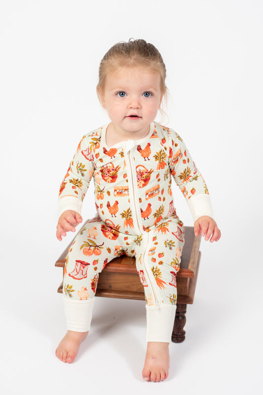Farmer's Market Bamboo Baby Zippy