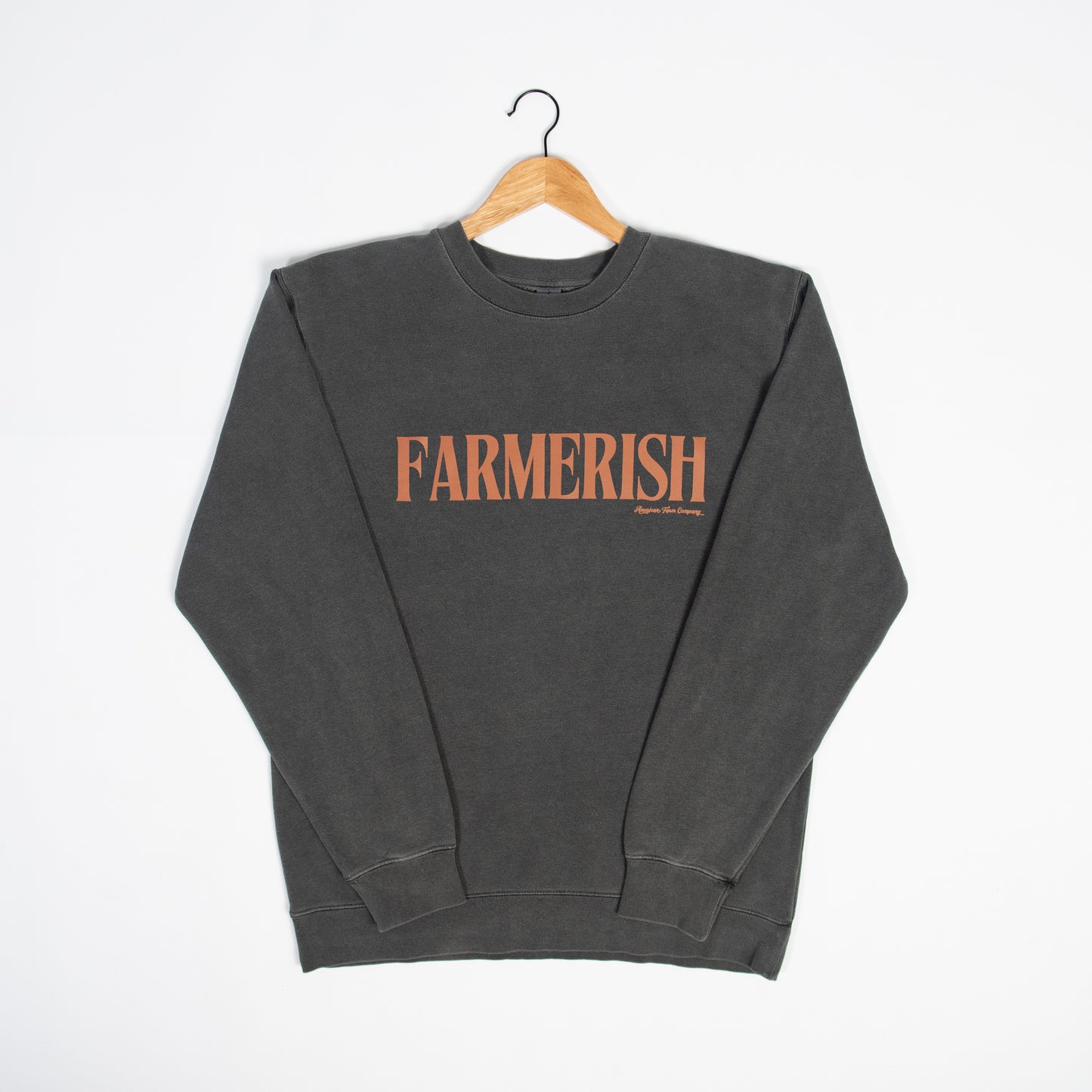 'Farmerish' Charcoal Crewneck