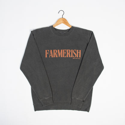 'Farmerish' Charcoal Crewneck
