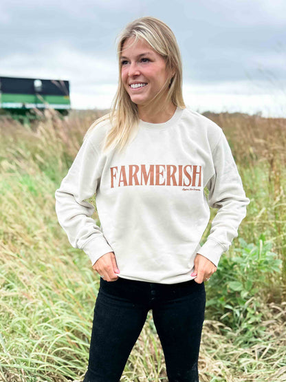 ‘Farmerish’ Cream Crewneck