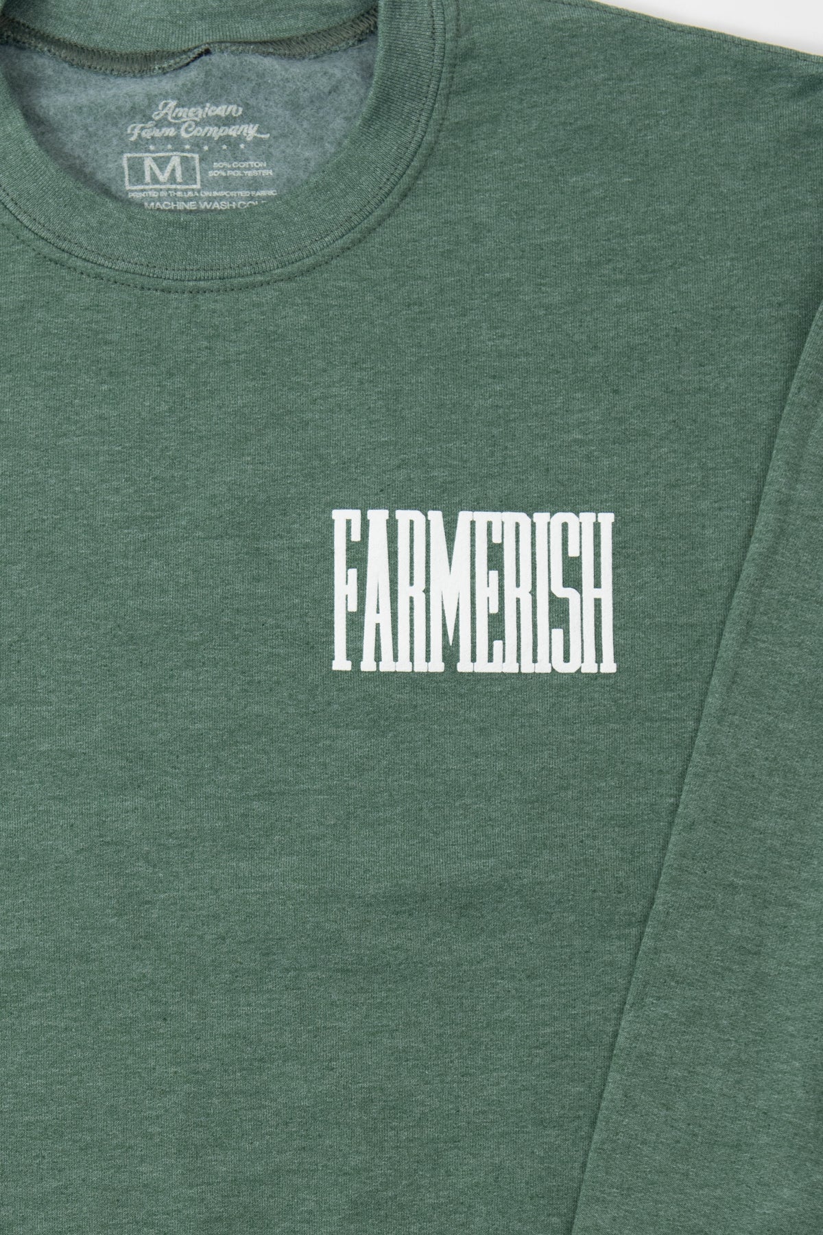 'Farmerish' Green Crewneck