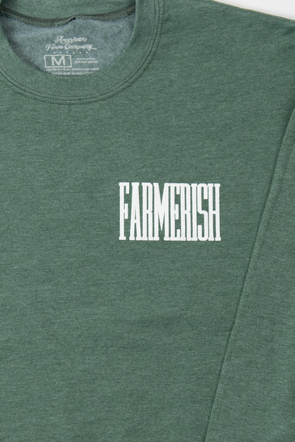 'Farmerish' Green Crewneck