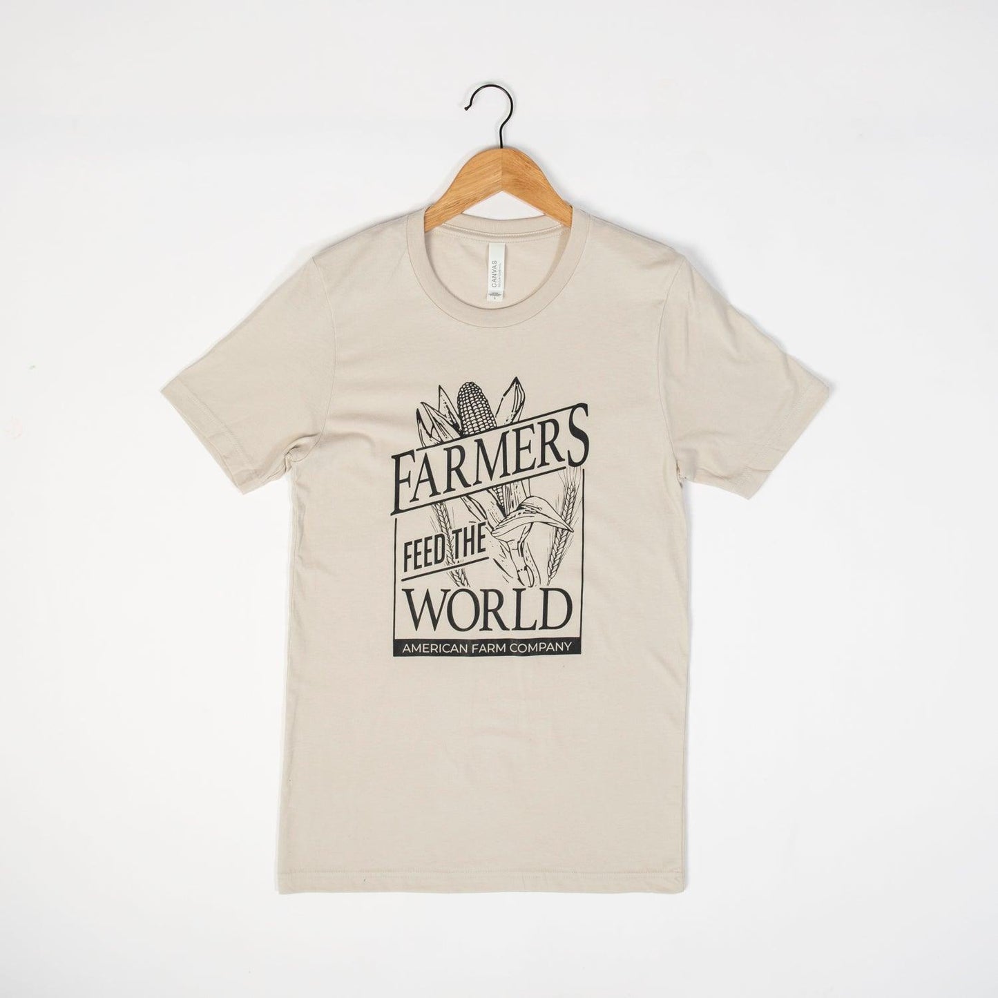 Farmers Feed the World Tan Tee - American Farm Company