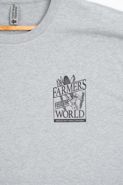 'Farmers Feed the World' Essentials Grey Tee