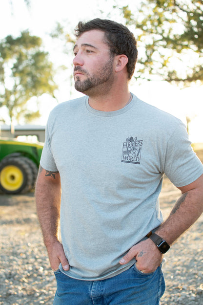'Farmers Feed the World' Essentials Grey Tee
